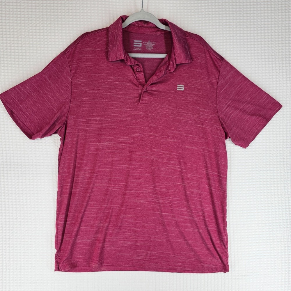 Three Sixty Six Golf Polo Fuchsia Pink Mens Size XL extra large EUC